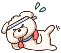 Tongue dog sticker #11378420