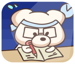 Tongue dog sticker #11378422