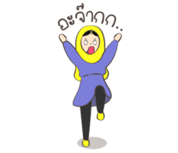 New Leena love hijab Funny Cutie sticker #11378748