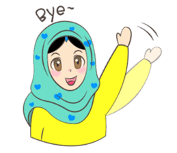New Leena love hijab Funny Cutie sticker #11378758