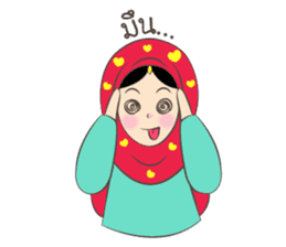 New Leena love hijab Funny Cutie sticker #11378763