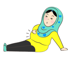 New Leena love hijab Funny Cutie sticker #11378764