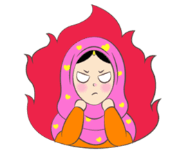 New Leena love hijab Funny Cutie sticker #11378766