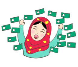 New Leena love hijab Funny Cutie sticker #11378779