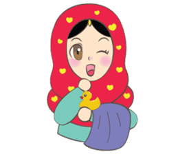 New Leena love hijab Funny Cutie sticker #11378780