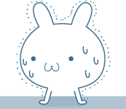 Hiroshima valve Rabbit sticker sticker #11379115