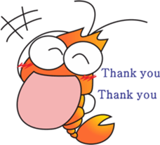 Shrimp Life sticker #11379482