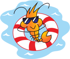 Shrimp Life sticker #11379492
