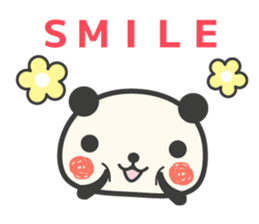 Panda to encouragement cheer sticker #11379656