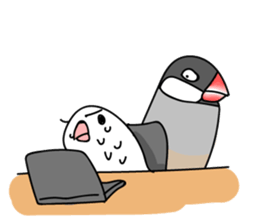 Bird - Hard Worker sticker #11380059