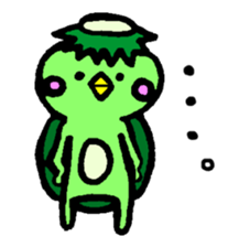 The name of the kappa called Kawamura sticker #11380358