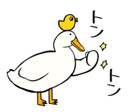 Mr. duck & Chick sticker part1 sticker #11380541