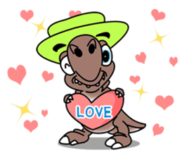 T-rex T-rak sticker #11380777