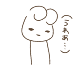 Is white and a vague rabbit.2 sticker #11381446