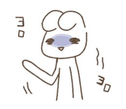 Is white and a vague rabbit.2 sticker #11381461