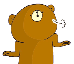 The bear with an attitude sticker #11381642