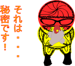 Conspicuous semitransparent man sticker #11382242