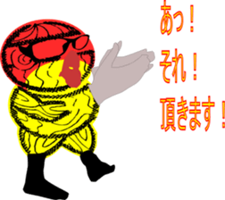 Conspicuous semitransparent man sticker #11382255
