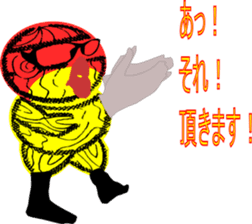Conspicuous semitransparent man sticker #11382255