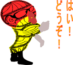 Conspicuous semitransparent man sticker #11382263