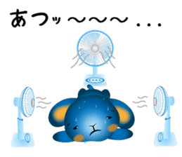 blue rabbit's blue day sticker #11382270