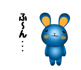 blue rabbit's blue day sticker #11382271