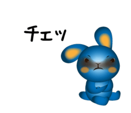 blue rabbit's blue day sticker #11382283