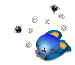 blue rabbit's blue day sticker #11382292