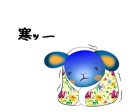 blue rabbit's blue day sticker #11382301