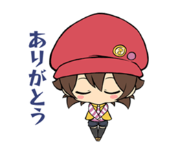 Music game girl sticker #11382791