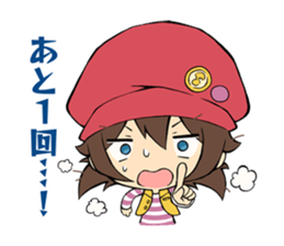 Music game girl sticker #11382802