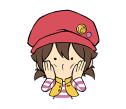 Music game girl sticker #11382814