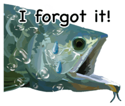 Arowana English version sticker #11383447