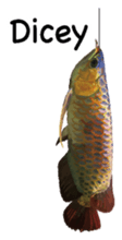 Arowana English version sticker #11383454
