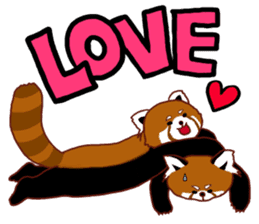 We LOVE Red panda!! sticker #11384182
