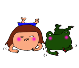 me and the frog.the sixth. sticker #11384312