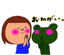 me and the frog.the sixth. sticker #11384320