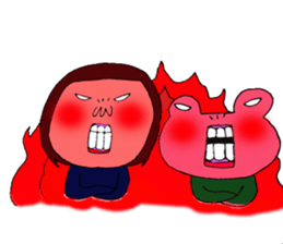 me and the frog.the sixth. sticker #11384323