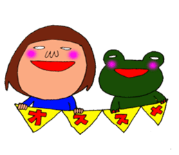 me and the frog.the sixth. sticker #11384339