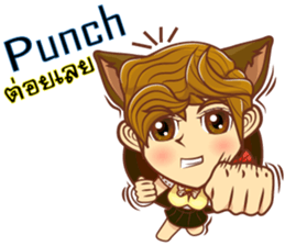 Lady lady little cat sticker #11384567