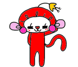 Powerful monkey montechan sticker #11384631