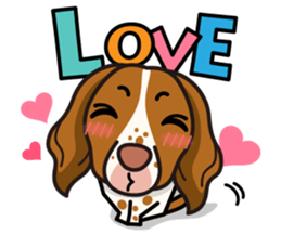 iinu - Britany Spaniel sticker #11384808