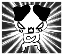 Black and white meow sticker #11386688