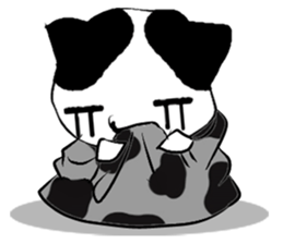 Black and white meow sticker #11386708