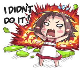 My Lily & Marigold can't be this Chibi sticker #11386895