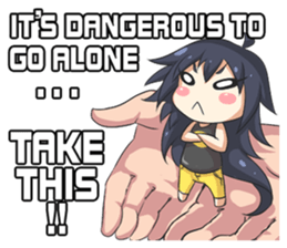 My Lily & Marigold can't be this Chibi sticker #11386898