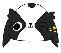 Japanese chin Mochio vol.3 sticker #11387092