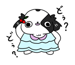 Japanese chin Mochio vol.3 sticker #11387120