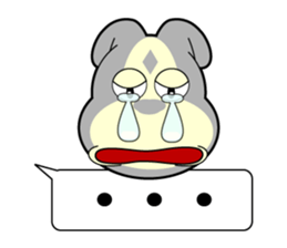 Hello with the figure of the rabbit sticker #11387735