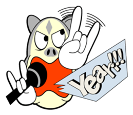 Hello with the figure of the rabbit sticker #11387746